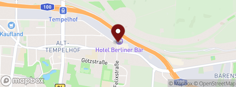 Kartenansicht: Hotel Berliner Bär Hotel Berliner Bär, Ringbahnstraße 6-8, 12099 Berlin
